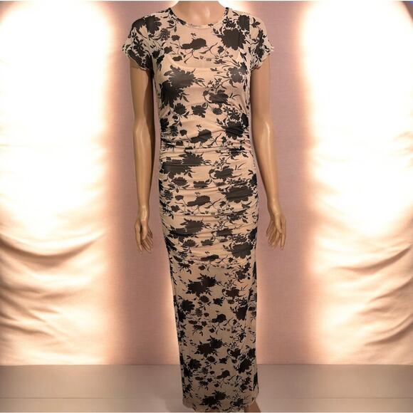 No Comment Floral Bodycon Maxi Dress Size Small - Picture 1 of 7